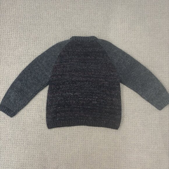 Vintage Handmade Pullover Sweater Large Knit Raglan Jumper Chunky Thick Heavy - Picture 2 of 8